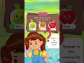 Guess the Right Answer! 🍊 Fun Quiz for Kids #shorts #quiz #funfacts
