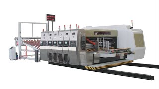 Auto carton printing slotting rotay die cutting stacker machine
