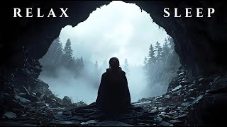 Drift Off • Soft Rain & Distant Thunder with Relaxing Piano for Sleep & Rest