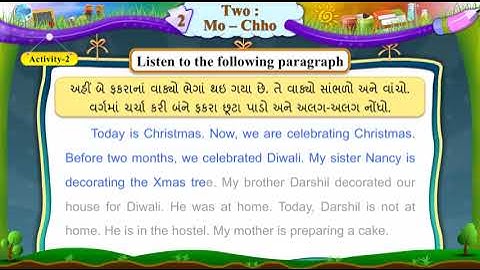 2 TWO  MO CHHO II STD 6 II ENGLISH II SEM 1 II UNIT 2 II 2.2