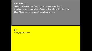CLASS11: VCENTER FEATURES- TEMPATES, MIGRATION