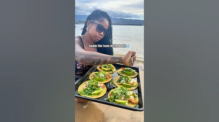 Cookin’ Fresh Fish Tacos On the beach 🌺🌴 #cooking #cookwithme #hawaiifoodie