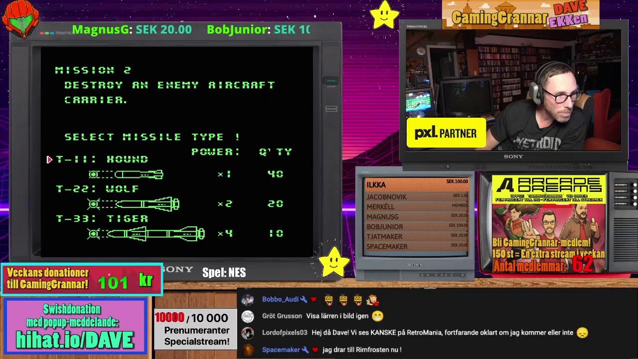 GamingGrannar Livestream 20:00-21:00! Hype inför RETROMANIA i Örebro på lördag!