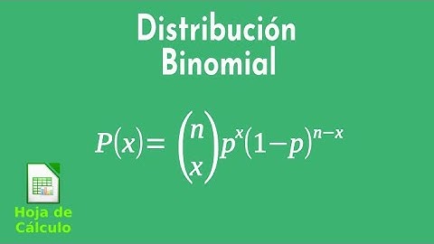 Distribución binomial con hoja de cálculo
