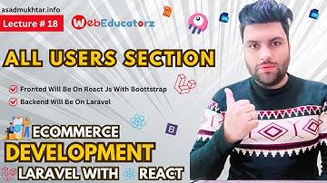 All Users Section Lecture # 18 Asad Mukhtar #react #webdevelopment