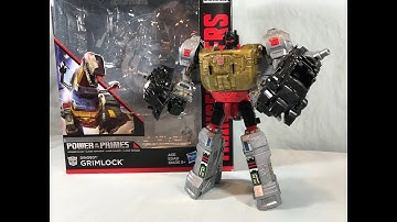 Transformers Power of the Primes Voyager Class Dinobot Grimlock Review
