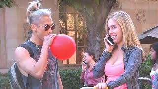 PICKING UP GIRLS WITH HELIUM!! (Hilarious)