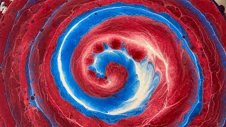 (514) Split Cup Fibonacci Spiral Straight Pour - No Silicone- Fluid Acrylic Paint Pouring