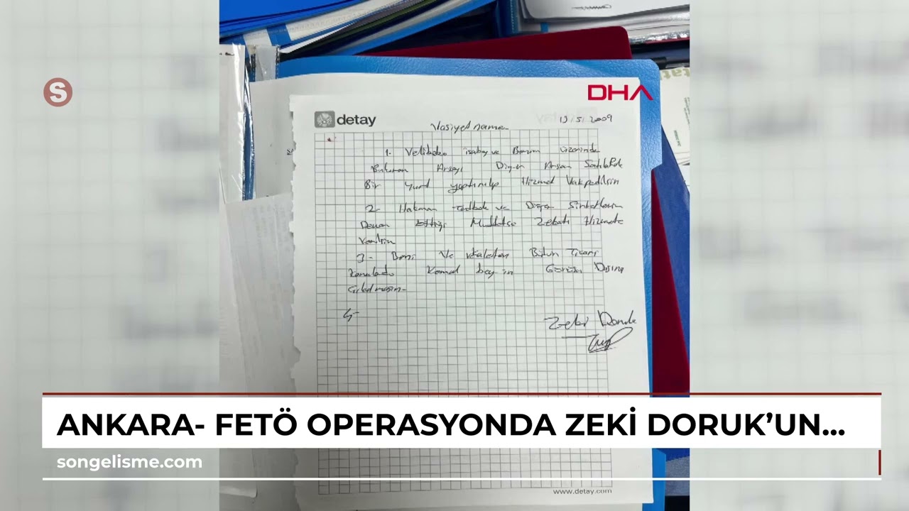 Ankara- FETÖ operasyonda, Zeki Doruk'un evindeki kasadan mal varlığını FETÖ'ye bıraktığını göster...