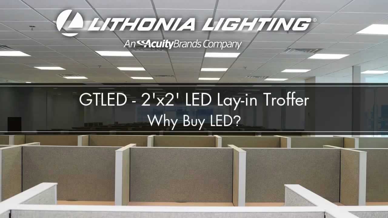 Lithonia Lighting 2GTL2 A12 120 LP840 35.4 Watt 2X2 Contractor