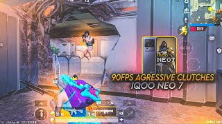 90 FPS ? SQUAD WIPE ? IQOO NEO 7 SMOOTH + 90FPS PUBG / BGMI TEST 2023 ⚡ 4 FINGER + FULL GYRO