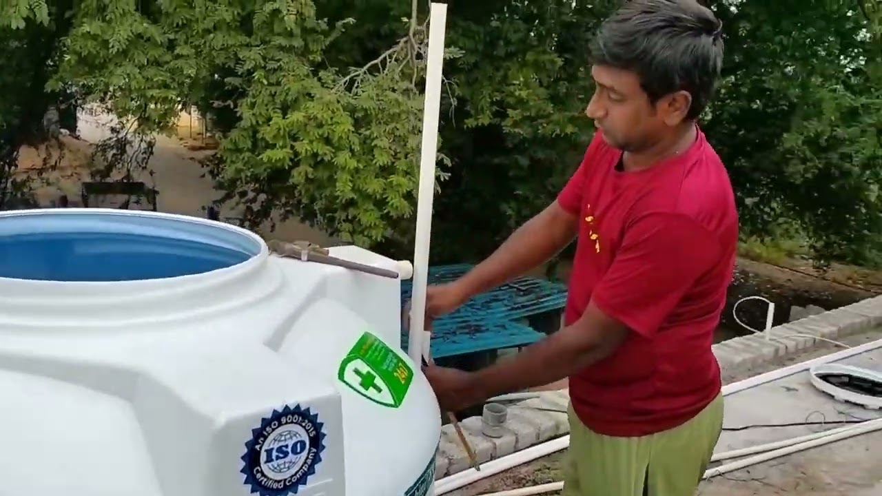How to fitting 1000l water tank plumbing work 