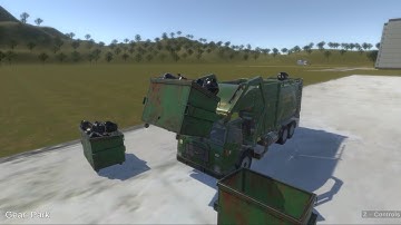 Garbage Packer | Alpha Footage | Physics based Garbage Truck Sim