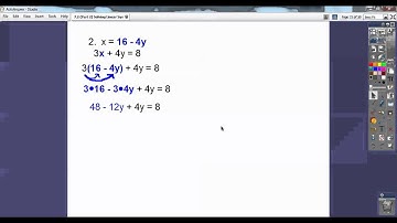 Solve Linear Systems by Substitution (Part 2) - Section 7.2