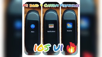 Mi band 4 Custom Firmware w/IOS theme