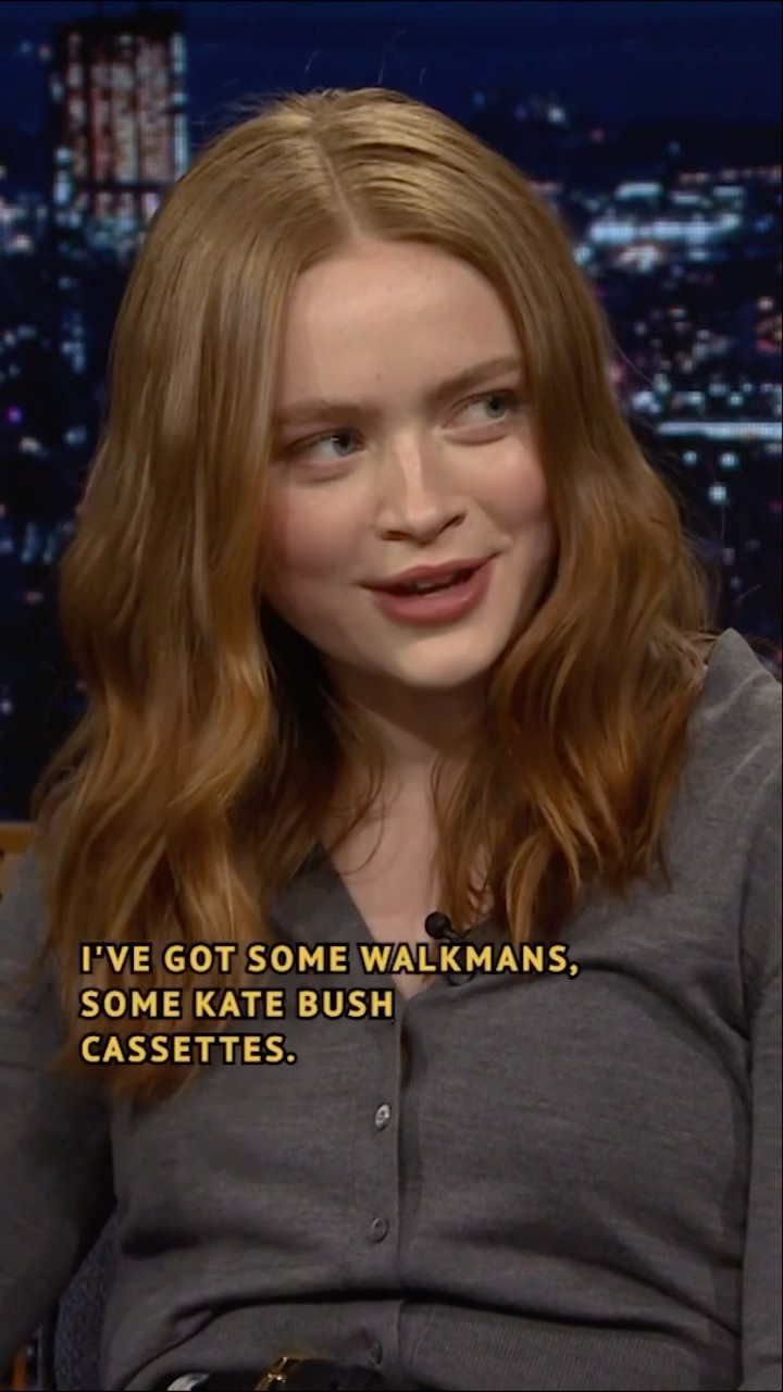 #SadieSink found it difficult to say goodbye to #StrangerThings ? #FallonTonight