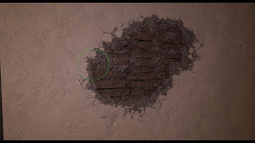 Vertex Painted Damaged Wall UE4 - Horror Bedroom