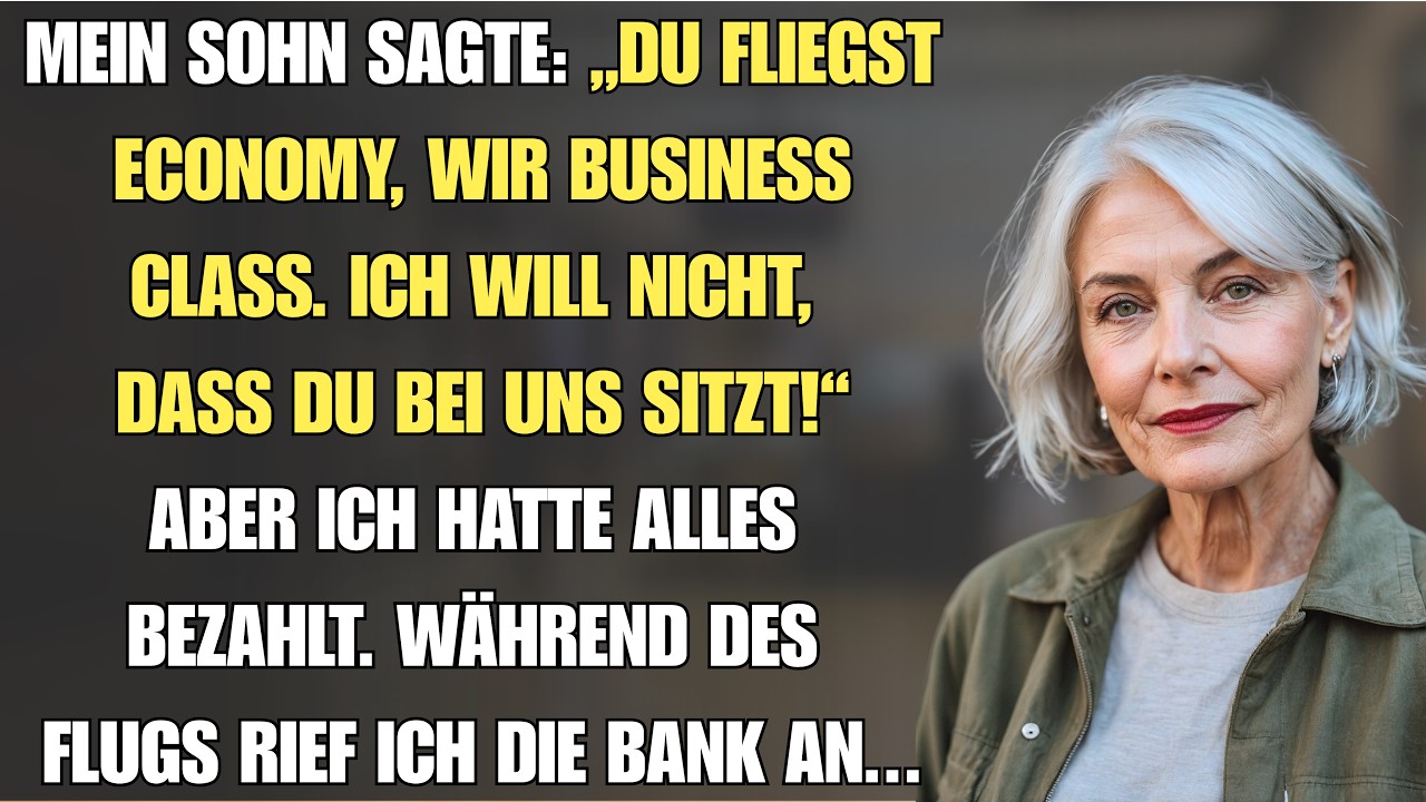 Es war ein ganz normaler Moment am Frankfurter Flughafen, als mein Sohn Florian zu mir sagte: „Du fliegst Economy, wir fliegen Business Class. Ich möchte nicht, dass du direkt bei uns sitzt."...