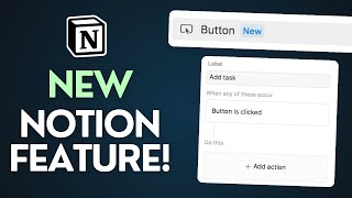 Notion’s NEW Database Button Property is a GameChanger!