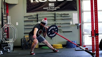 Landmine Lateral Lunge to Push Press