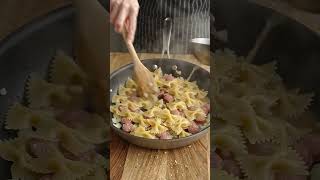 Quick Italian Sausage With Bow Tie Pasta Recipe Dinner | Lazy Meal Prep