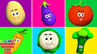 Learn about Veggies with Ten Little Vegetables Song for Kids