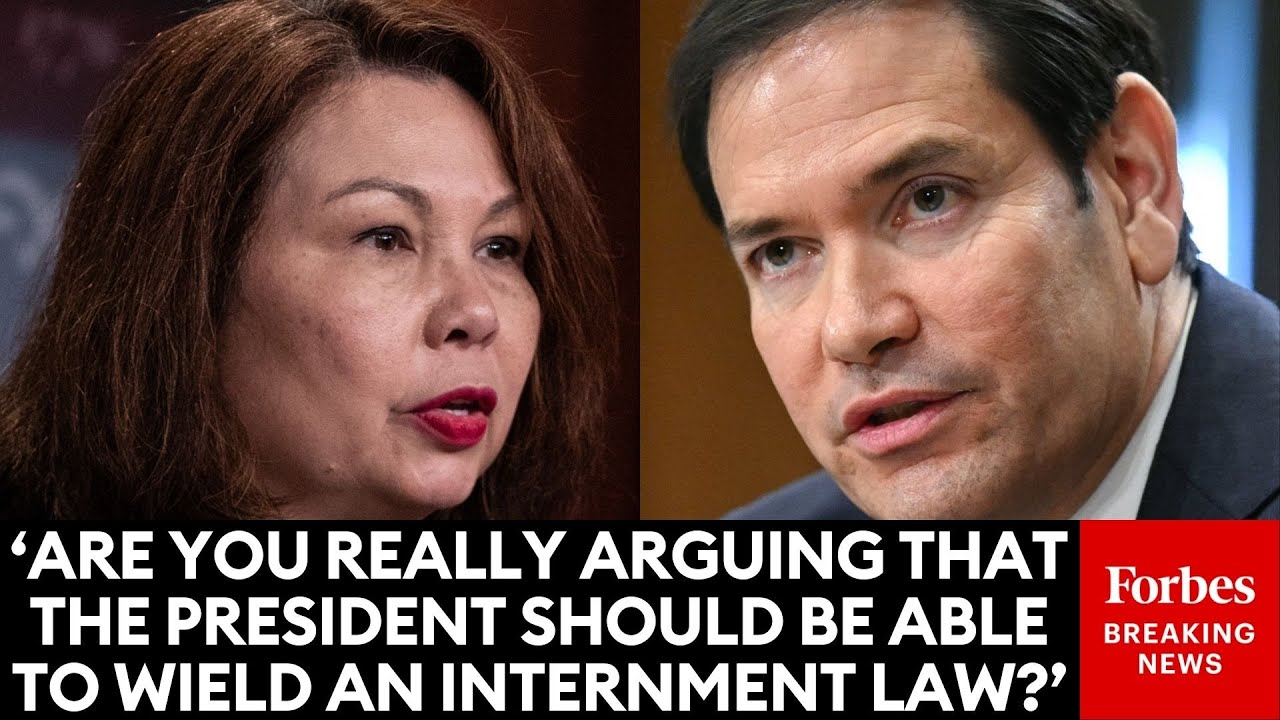 JUST IN: Tammy Duckworth Clashes With Marco Rubio Over Use Of 'Notorious Wartime Law'