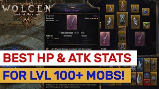 Wolcen - BEST Stats For ATK & HP! Tricks To Massive DMG & Ultra Tank!