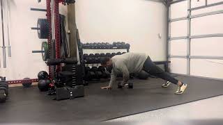 Push Up Plank Pull Through