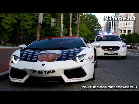 Driving the Lamborghini Trumpventador to the White House