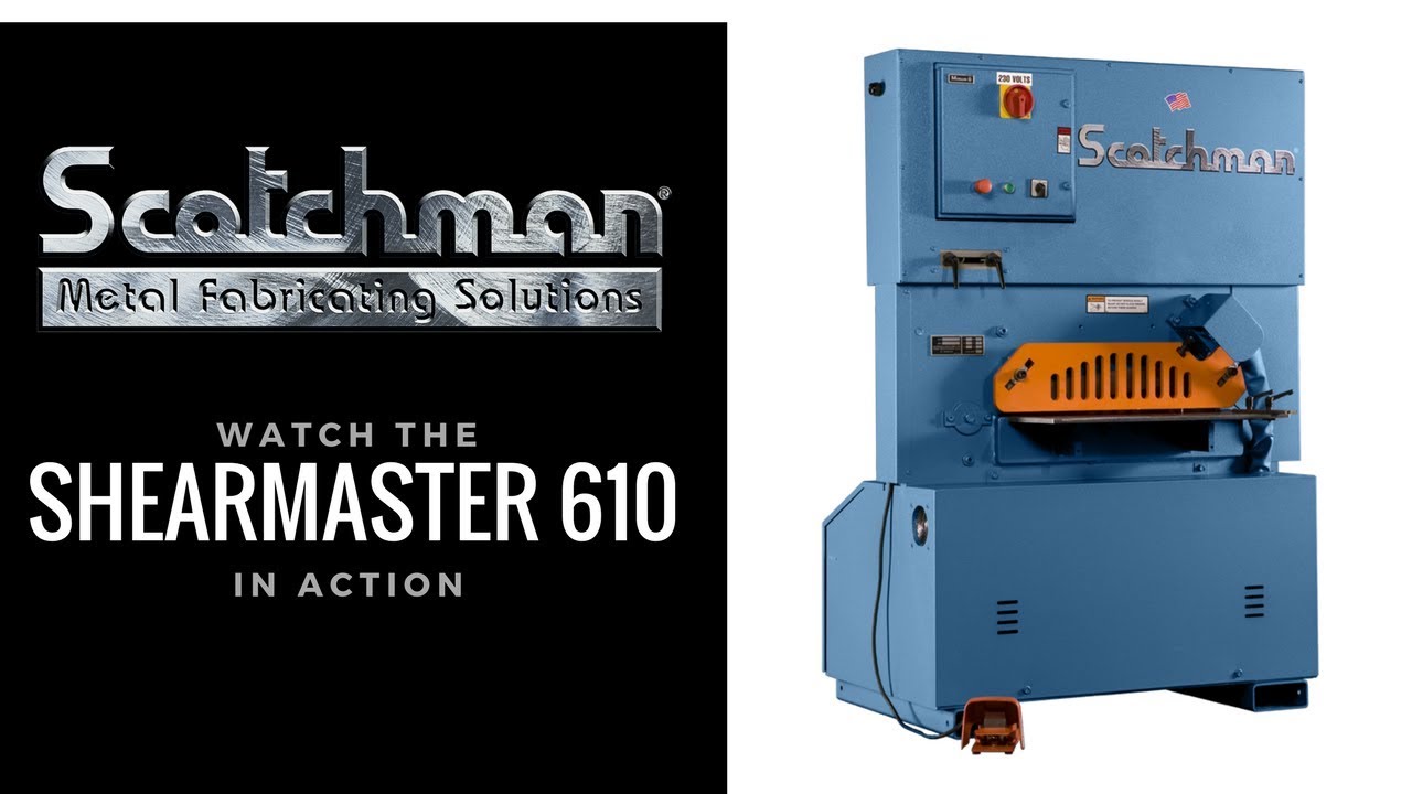 Heavy Duty Metal Shear by Scotchman ShearMaster 610 machine USA