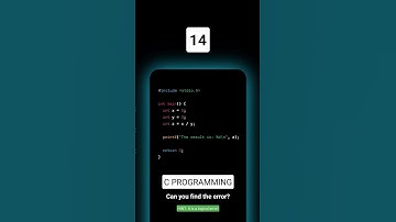 Can you find the error in this code | C Programming Challenge