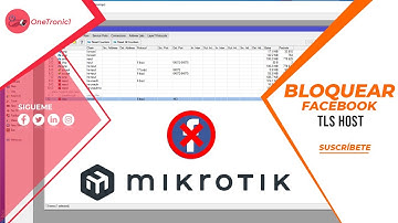 Bloquear el acceso a Facebook con TLS Host en Mikrotik