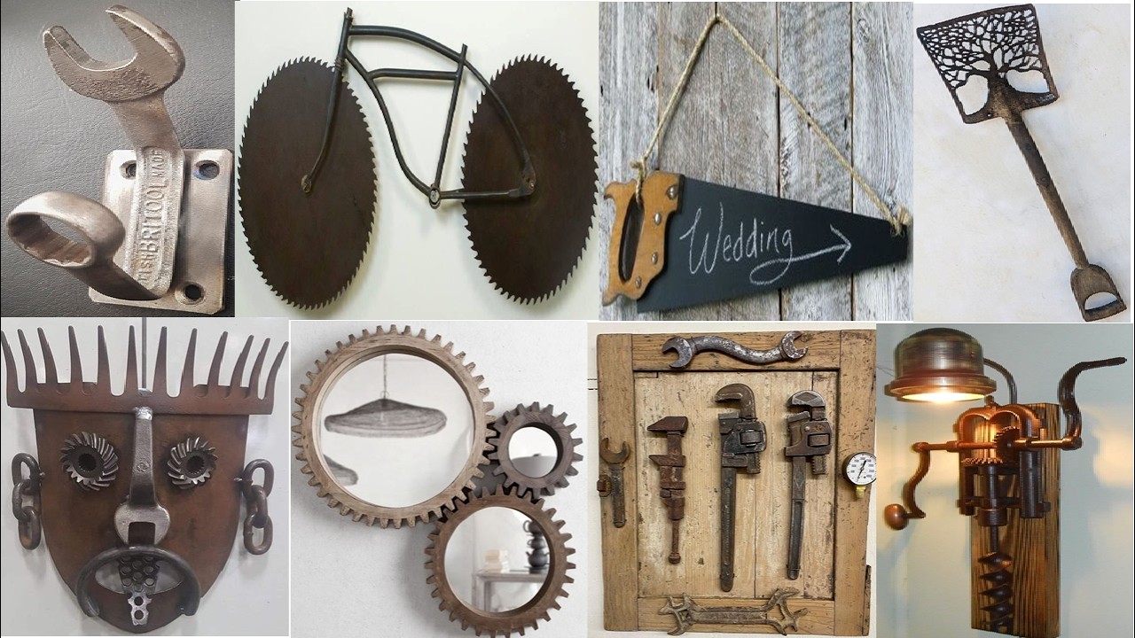 Превратите изношенные инструменты в захватывающие, наполненные смыслом настенные произведения иск...