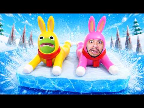 BRINCANDO NA NEVE! - Super Bunny Man