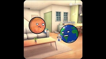 Mars And Earth Got Mad For Having Bread #capcut #theia #planets #solarballs