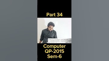 TyBcom Computer sem 6 2015 QP part 34 #tybcom #computer #visualbasic #informationtechnology #excel