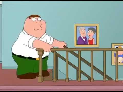 Family Guy|Peter falls down the stairs! (Uncensored)