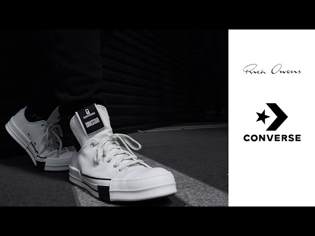 RICK OWENS DRKSHDW｜Converse｜ エディション オフホワイト DRKSTAR