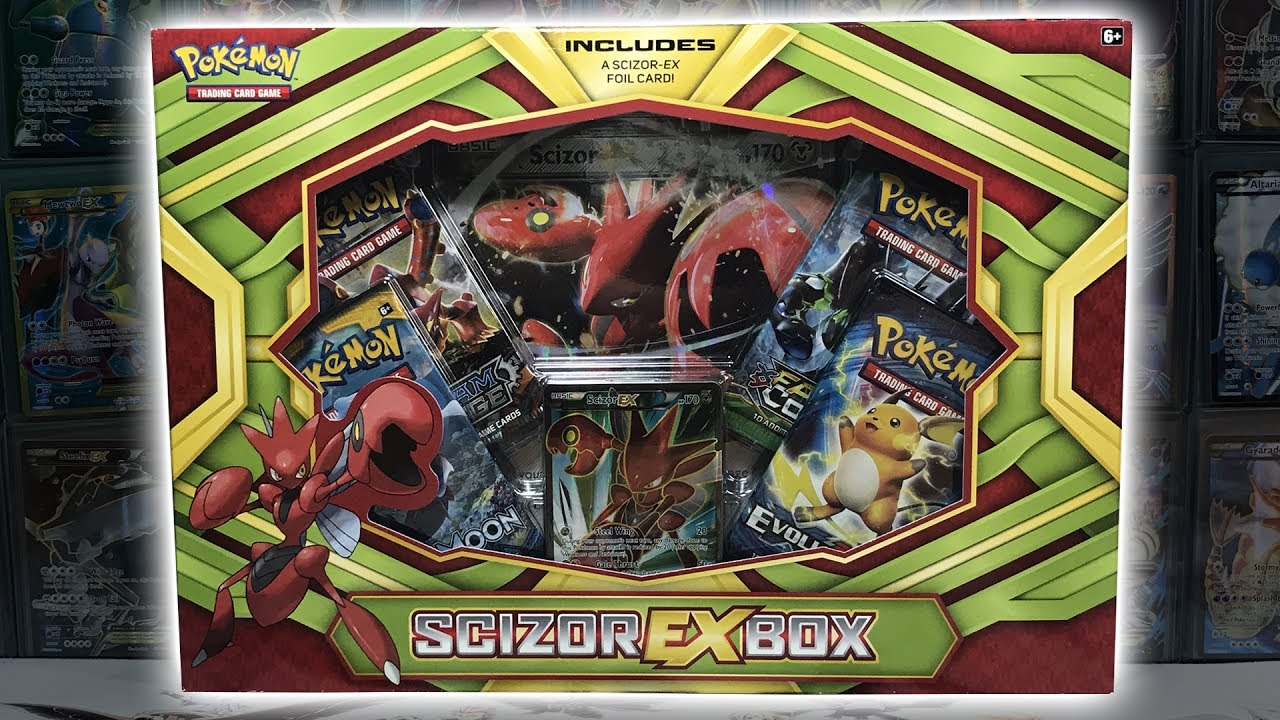 CUSTOM SCIZOR EX POKEMON COLLECTION BOX OPENING!!