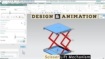 UNIGRAPHICS NX || Scissor Lift Mechanism & Design in UNIGRAPHICS / Animation & Assembly #becreative