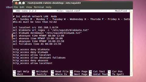 Squid Proxy Server in Ubuntu