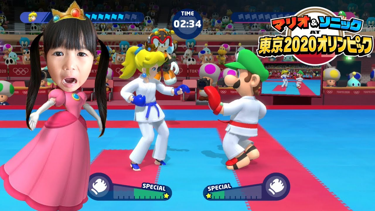 まりちゃんがマリオ＆ソニック 東京2020オリンピックで遊んでみた