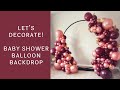 Rose Gold Balloon Garland With Round Backdrop Stand | Time-Lapse Video