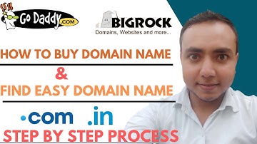 How to buy domain name from GoDaddy, BIGROCK in hindi | how to buy .Com & .In domain |  #NKU step2