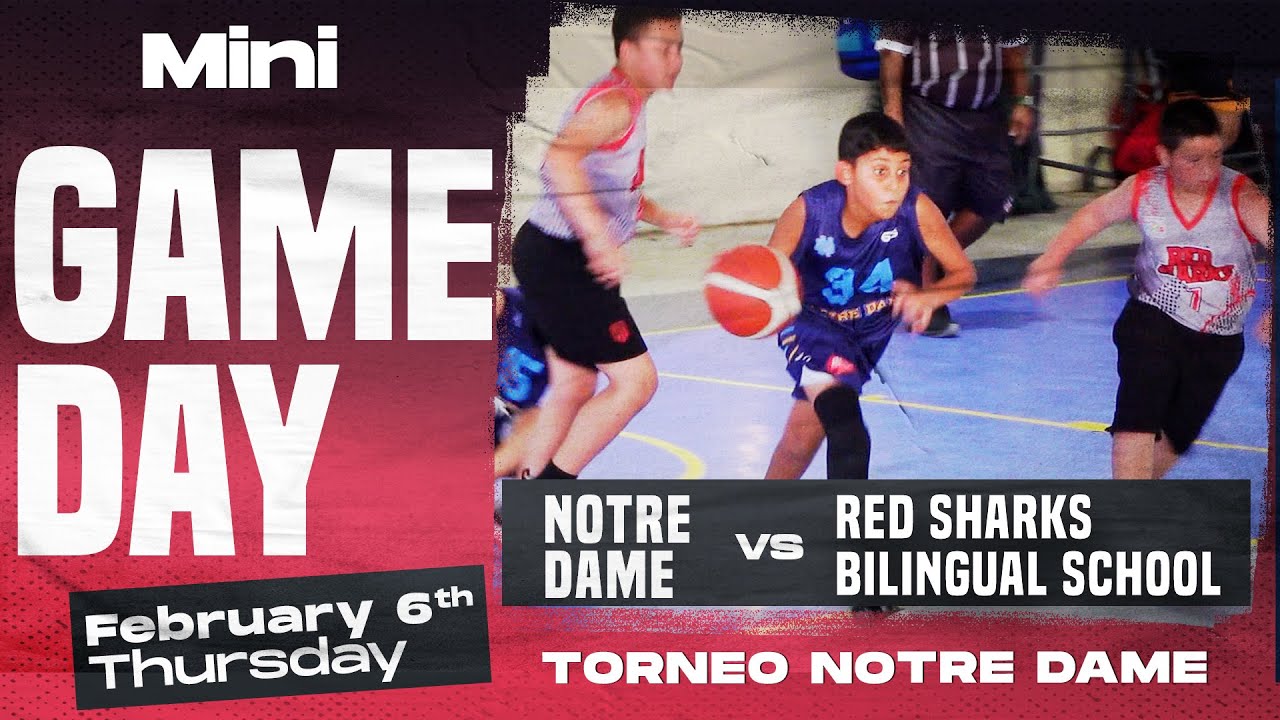 Red Sharks Bilingual School vs Notre Dame | Mini Basketball | 6 febrero 2025 