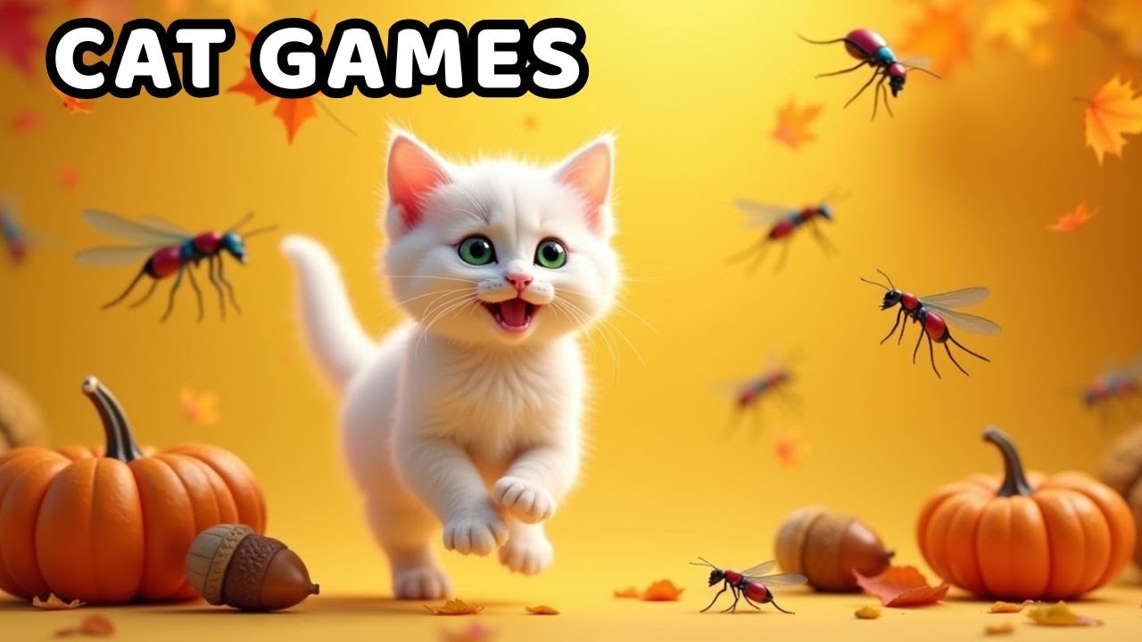 CAT Games | Ultimate Cat TV Compilation Vol 2 | 3 HOURS 🐝🐞🦋🦎🦜🐜🐭🧵