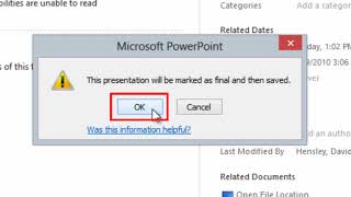 Microsoft PowerPoint: How to Mark a Presentation as Final (Mark as Final)