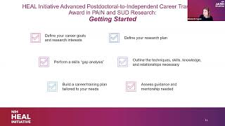 Applicant Webinar Heal Postdoctoraltoindependent Career Transition Award k99r00