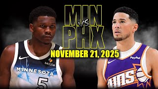 Minnesota Timberwolves vs Phoenix Suns Full Game Highlights - November 21, 2025 | NBA Season